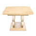 AICO Furniture - Camellia Field Rectangular Pedestal Dining Table in Caramel - N9090002-134 - GreatFurnitureDeal