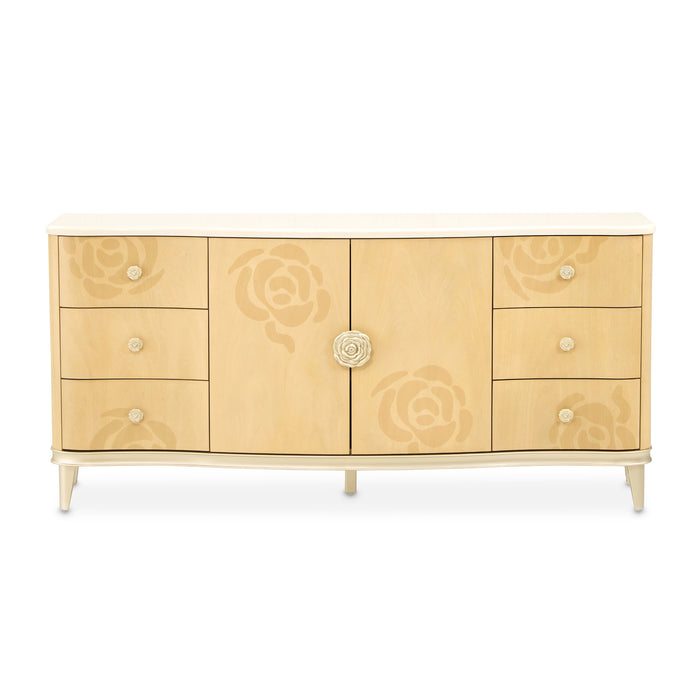 AICO Furniture - Camellia Field Dresser in Caramel - N9090050SA-134 - GreatFurnitureDeal