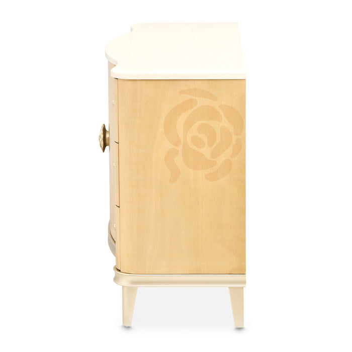 AICO Furniture - Camellia Field Dresser in Caramel - N9090050SA-134 - GreatFurnitureDeal