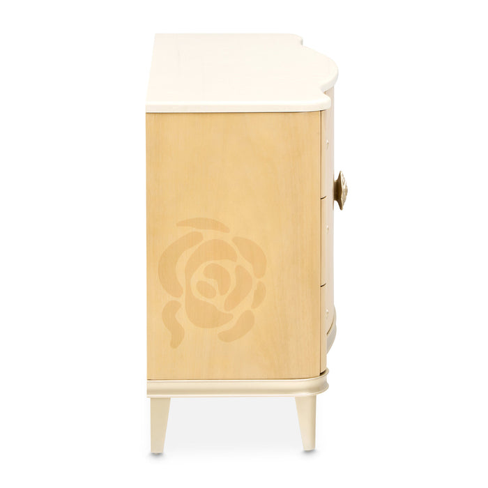 AICO Furniture - Camellia Field Dresser in Caramel - N9090050SA-134 - GreatFurnitureDeal