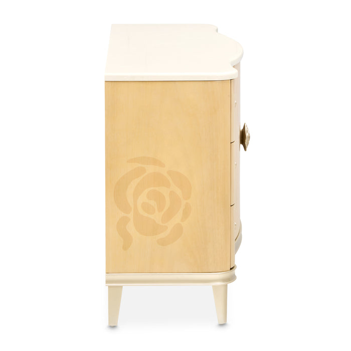 AICO Furniture - Camellia Field Dresser in Caramel - N9090050SA-134 - GreatFurnitureDeal
