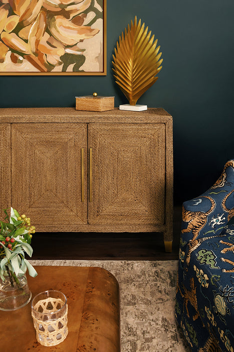Worlds Away - Casey 4 Door Buffet in Wraped Rope - CASEY - GreatFurnitureDeal