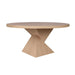 Worlds Away - Newport Sculptural Base Dining Table in Natural Oak - NEWPORT NO - GreatFurnitureDeal