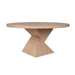 Worlds Away - Newport Sculptural Base Dining Table in Natural Oak - NEWPORT NO - GreatFurnitureDeal