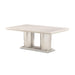 AICO Furniture - Marin Rectangular Double Pedestal Table in Greige - NKI-MRIN002-139 - GreatFurnitureDeal