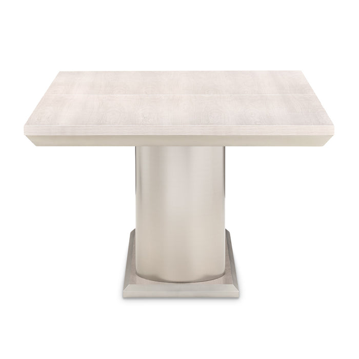 AICO Furniture - Marin Rectangular Double Pedestal Table in Greige - NKI-MRIN002-139 - GreatFurnitureDeal