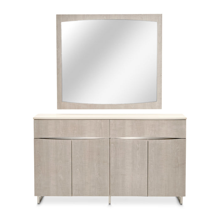 AICO Furniture - Marin Sideboard with Mirror in Greige - NKI-MRNIN07-260-139 - GreatFurnitureDeal