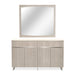 AICO Furniture - Marin Sideboard with Mirror in Greige - NKI-MRNIN07-260-139 - GreatFurnitureDeal