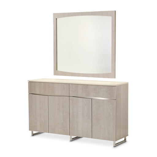 AICO Furniture - Marin Sideboard with Mirror in Greige - NKI-MRNIN07-260-139 - GreatFurnitureDeal
