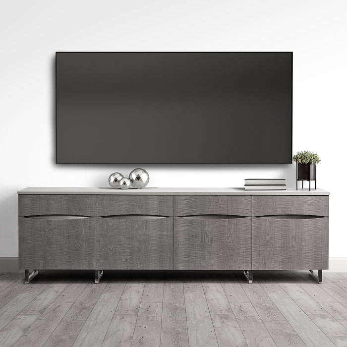 AICO Furniture - Marin"Media Cabinet in Greige - NKI-MRIN081-139 - GreatFurnitureDeal