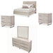 AICO Furniture - Marin 5 Piece Eastern King Panel Bedroom Set in Greige - NKI-MRNEK-139-5SET - GreatFurnitureDeal