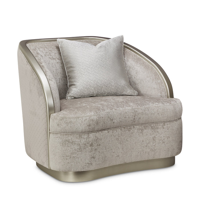 AICO Furniture - Lanna Matching Chair in Storm Silver Mist - NLRU-LANA835-STM-823 - GreatFurnitureDeal