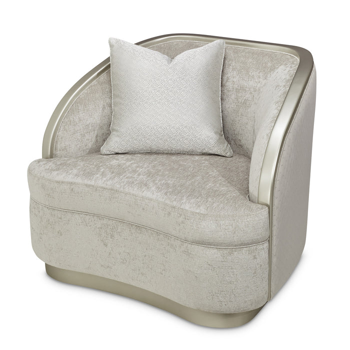 AICO Furniture - Lanna Matching Chair in Storm Silver Mist - NLRU-LANA835-STM-823 - GreatFurnitureDeal