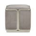 AICO Furniture - Linea Ottoman Gray Pearl"Silver Mist - NLRU-LNEA875-GPL-823 - GreatFurnitureDeal