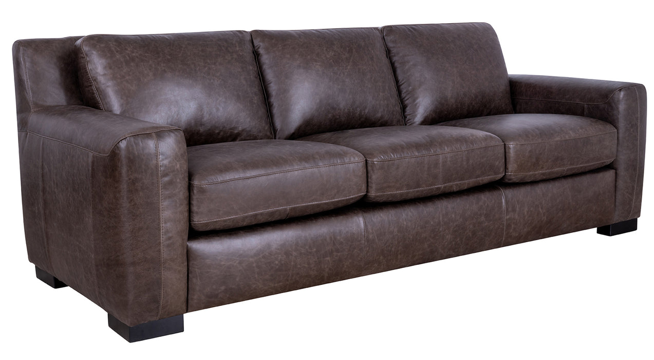 Mariano Italian Leather Furniture - Nora 2 Piece Sofa Set in Bomber Walnut - NORA-SC-3516 Bomber Walnut