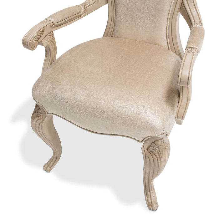 AICO Furniture - Platine de Royale"Arm Chair in Champagne - NR09004-201 - GreatFurnitureDeal