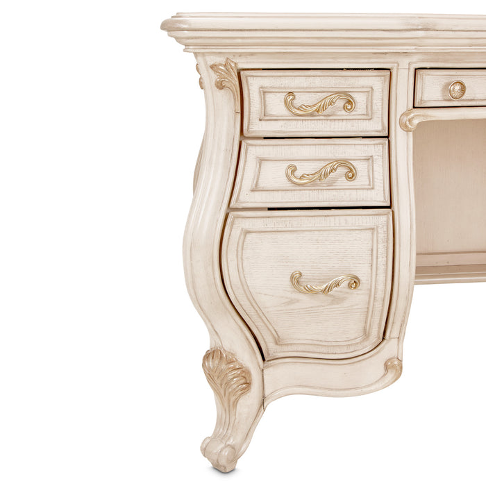 AICO Furniture - Platine De Royale Vanity/Desk in Champagne - NR09058-201 - GreatFurnitureDeal