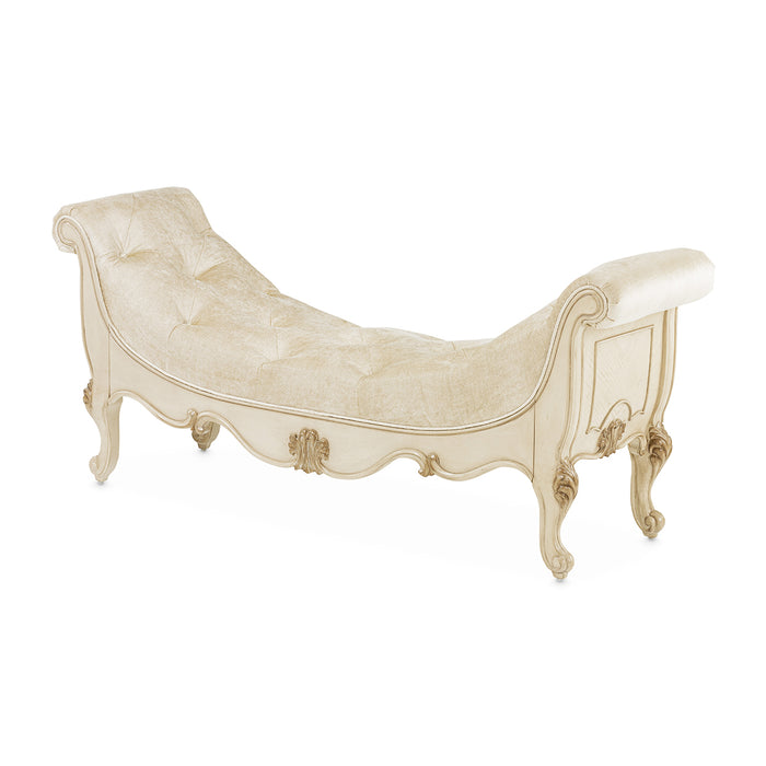 AICO Furniture - Platine de Royale Non-Storage Bed Bench in Champagne - NR09904-201 - GreatFurnitureDeal