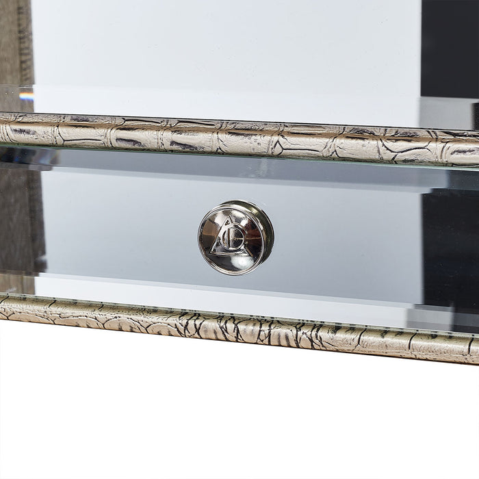 AICO Furniture - Hollywood Swank Vanity Mirror in Crystal Croc - NT03068RN-09 - GreatFurnitureDeal