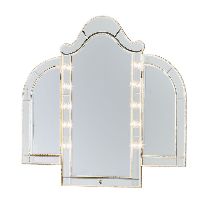 AICO Furniture - Hollywood Swank Vanity Mirror in Crystal Croc - NT03068RN-09