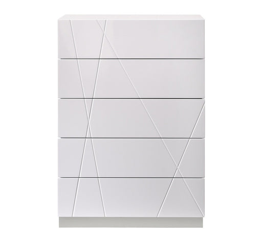J&M Furniture - Naples White Lacquered Chest  - 17686-CH-WHITE LACQUERED - GreatFurnitureDeal