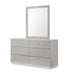 J&M Furniture - Naples Grey Lacquered Dresser and Mirror - 17686-DR+M-GREY LACQUERED - GreatFurnitureDeal