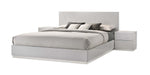 J&M Furniture - Naples Grey Lacquered Eastern King Platform Bed - 17686-EK-GREY LACQUERED - GreatFurnitureDeal