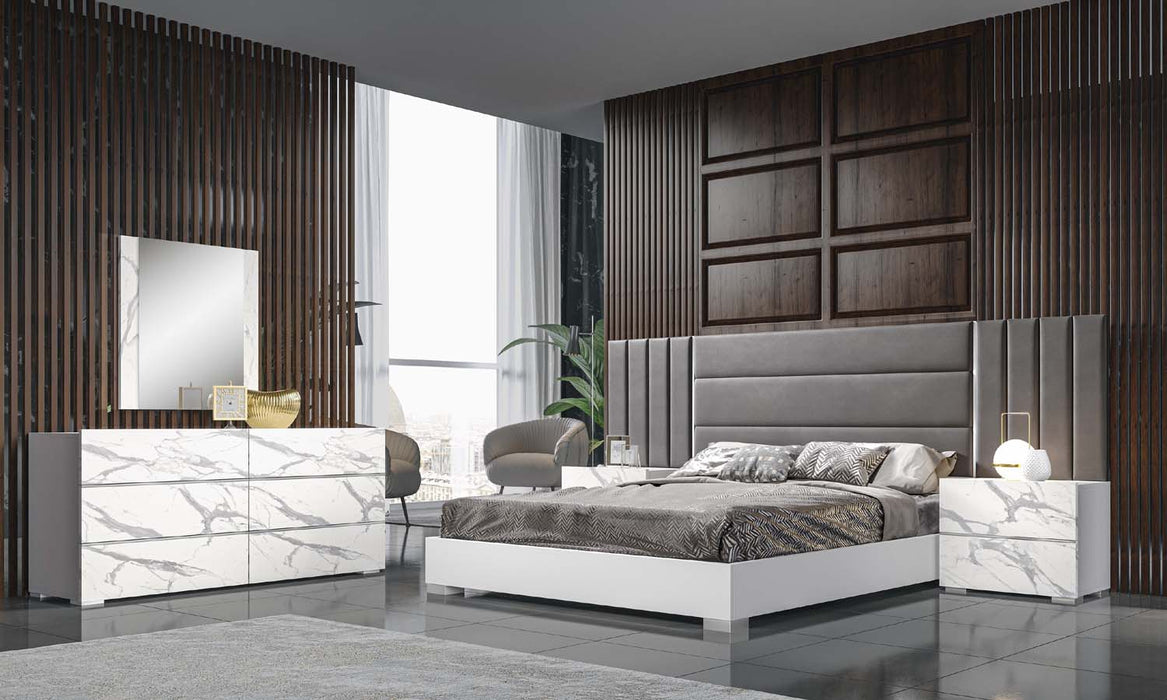 J&M Furniture - Nina 5 Piece Eastern King Premium Bedroom Set - 18332-EK-5SET