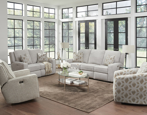 Southern Motion - City Limits 2 Piece Double Reclining Sofa Set in Oatmeal - 385-31-21 - GreatFurnitureDeal