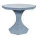 Worlds Away - Octavia Octagonal Reeded Side Table in Painted Light Blue - OCTAVIA LG LB - GreatFurnitureDeal