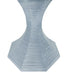 Worlds Away - Octavia Octagonal Reeded Side Table in Painted Light Blue - OCTAVIA LG LB - GreatFurnitureDeal