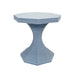 Worlds Away - Octavia Octagonal Reeded Feature Table in Painted Light Blue - OCTAVIA SM LB - GreatFurnitureDeal