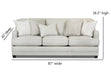 Southern Home Furnishings - Hogan Sofa in Off White - 7000-00KP Hogan Cotton - GreatFurnitureDeal