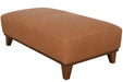 Mariano Italian Leather Furniture - Olivia Cocktail Ottoman in Tan - Olivia-Cocktail Otto - GreatFurnitureDeal