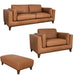 Mariano Italian Leather Furniture - Olivia 3 Piece Sofa Set in Tan - Olivia-SCO-4004 - GreatFurnitureDeal