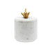 Worlds Away - White Marble Container With Brass Origami Bird - ORIZ - GreatFurnitureDeal