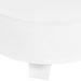 Worlds Away - Oslo Thick Top Coffee Table With Cross Base In White Lacquer - OSLO WH - GreatFurnitureDeal