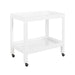 Worlds Away - Otis Fluted Bar Cart In White Washed Oak - OTIS WWO - GreatFurnitureDeal