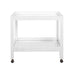 Worlds Away - Otis Fluted Bar Cart In White Washed Oak - OTIS WWO - GreatFurnitureDeal