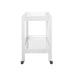 Worlds Away - Otis Fluted Bar Cart In White Washed Oak - OTIS WWO - GreatFurnitureDeal