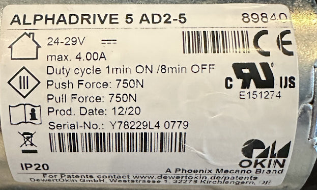 Power Recliner Linear Actuator Replacement Power Motor - KDYJT018-251 - GreatFurnitureDeal