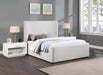 Meridian Furniture - Oliver Cream Boucle Fabric Upholstered Queen Bed (3 Boxes) - OliverCream-Q - GreatFurnitureDeal
