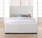 Meridian Furniture - Oliver Cream Boucle Fabric Upholstered Queen Bed (3 Boxes) - OliverCream-Q - GreatFurnitureDeal