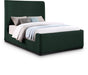 Meridian Furniture - Oliver Green Boucle Fabric Upholstered King Bed (3 Boxes) - OliverGreen-K - GreatFurnitureDeal