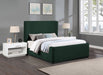 Meridian Furniture - Oliver Green Boucle Fabric Upholstered King Bed (3 Boxes) - OliverGreen-K - GreatFurnitureDeal