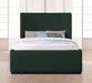 Meridian Furniture - Oliver Green Boucle Fabric Upholstered King Bed (3 Boxes) - OliverGreen-K - GreatFurnitureDeal