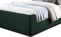 Meridian Furniture - Oliver Green Boucle Fabric Upholstered King Bed (3 Boxes) - OliverGreen-K - GreatFurnitureDeal