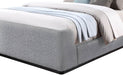 Meridian Furniture - Oliver Grey Boucle Fabric Upholstered Full Bed (3 Boxes) - OliverGrey-F - GreatFurnitureDeal