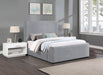 Meridian Furniture - Oliver Grey Boucle Fabric Upholstered King Bed (3 Boxes) - OliverGrey-K - GreatFurnitureDeal