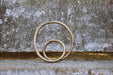 Worlds Away - Rounded Metal Loop Scultpture In Textured Brass - ORIN - GreatFurnitureDeal